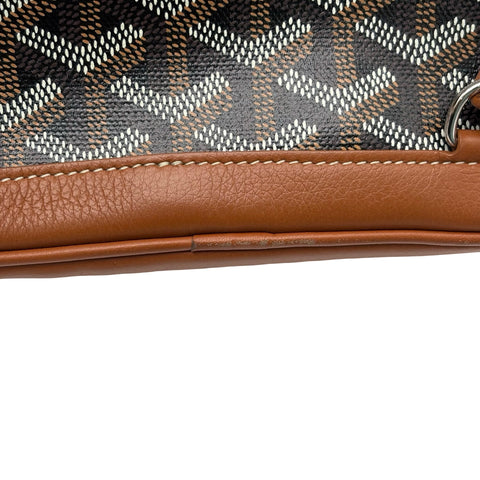 【中古】 GOYARD ゴヤール ALPIN MINI アルパン ミニバックパック バックパック ブラック＆ナチュラル キャンバス×カーフスキン 中古 USED バッグ