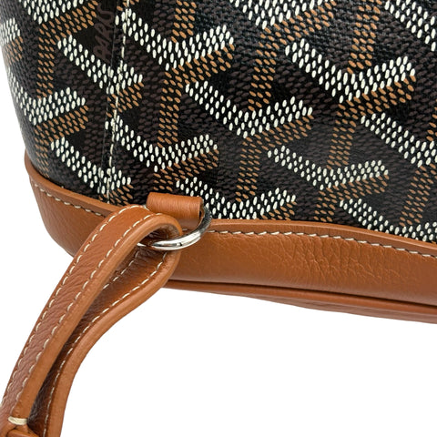 【中古】 GOYARD ゴヤール ALPIN MINI アルパン ミニバックパック バックパック ブラック＆ナチュラル キャンバス×カーフスキン 中古 USED バッグ