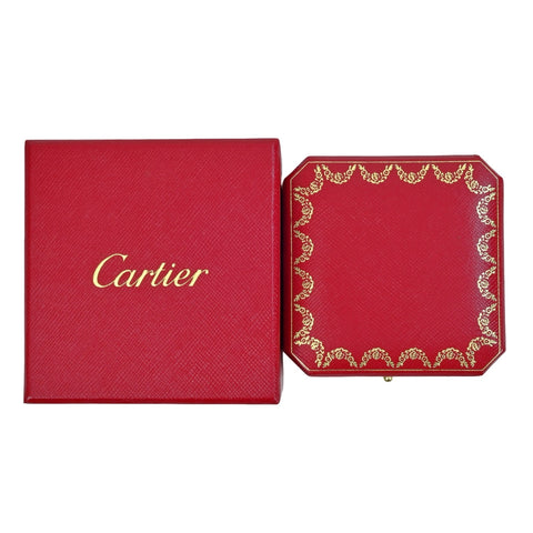 【中古】CARTIER カルティエ K18WG ラニエール ハーフダイヤモンドリング #53 5.5g