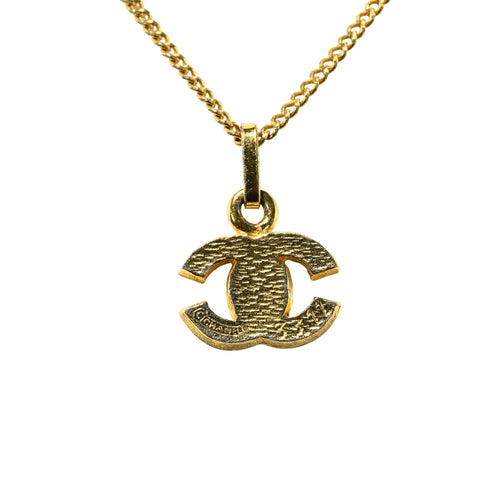 【中古】 CHANEL シャネル COCOMARK RHINESTONE NECKLACE ココマーク ラインストーン ネックレス ヴィンテージ 小物 GP 中古 GOLD SALE セール