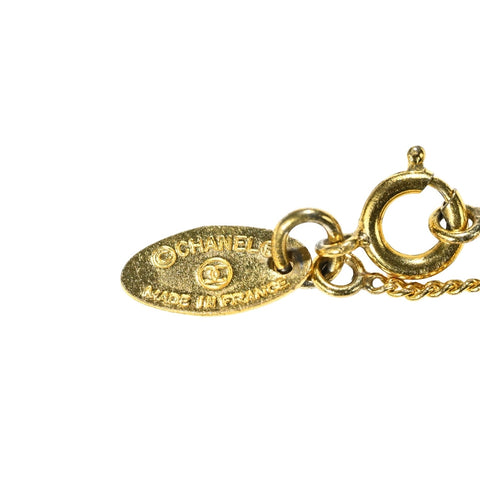 【中古】 CHANEL シャネル COCOMARK RHINESTONE NECKLACE ココマーク ラインストーン ネックレス ヴィンテージ 小物 GP 中古 GOLD SALE セール