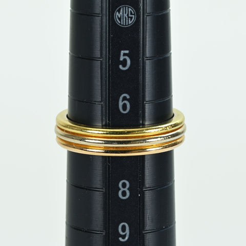 【中古】CARTIER カルティエ K18スリーカラー トリニティウェディングリング 4.4g #7(#47) ONE PRICE