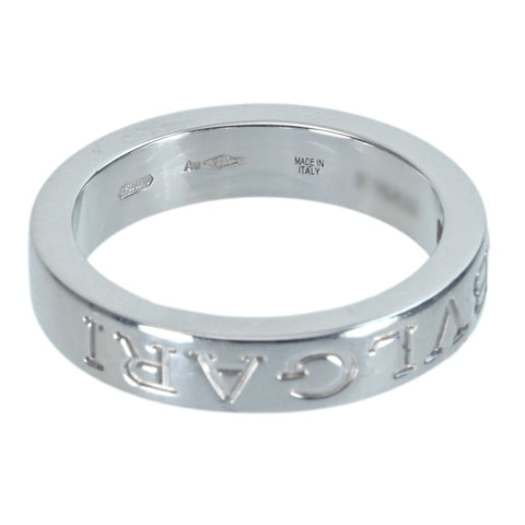 【中古】BVLGARI ブルガリ K18WG ダイヤモンドリング ブルガリブルガリ ダブルロゴ 6.5g #9.5 ONE PRICE