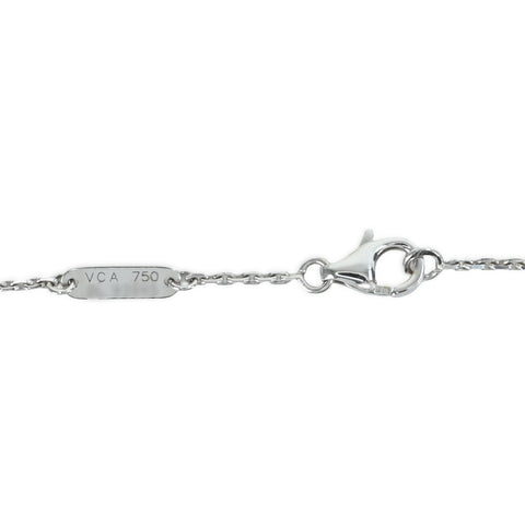 【中古】Van Cleef＆Arpels ヴァンクリーフ＆アーペル K18WG ヴィンテージアルハンブラ ターコイズ ネックレス 5.8g