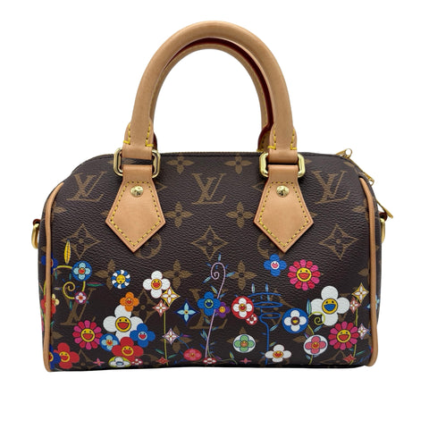 【中古】 LV×TM ルイヴィトン×村上隆 SPEEDY BANBOULIERE 20 スピーディバンドリエール20 ショルダーバッグ ICチップ(2021年～) モノグラム キャンバス 中古 USED バッグ