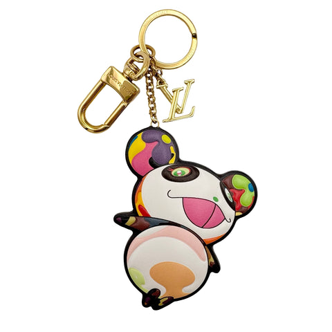 【中古】 LV×TM ルイヴィトン×村上隆 KEY HOLDER(M02467) キーホルダー 小物 マルチカラー キャンバス 中古 MULTI COLOR CANVAS