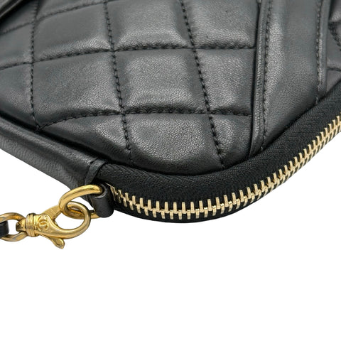 【中古】 CHANEL シャネル GIRL CHANEL ガールシャネル ショルダーバッグ 23番台(2016年) ブラック ラムスキン 中古 USED バッグ