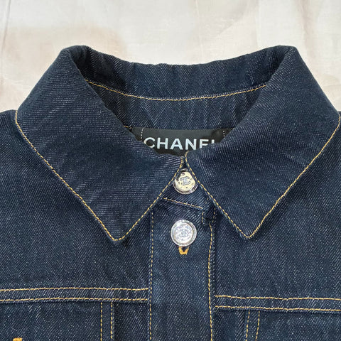 【美品】 CHANEL シャネル DENIM JACKET デニムジャケット 38 USED 中古 2025年 CLOTHES 洋服