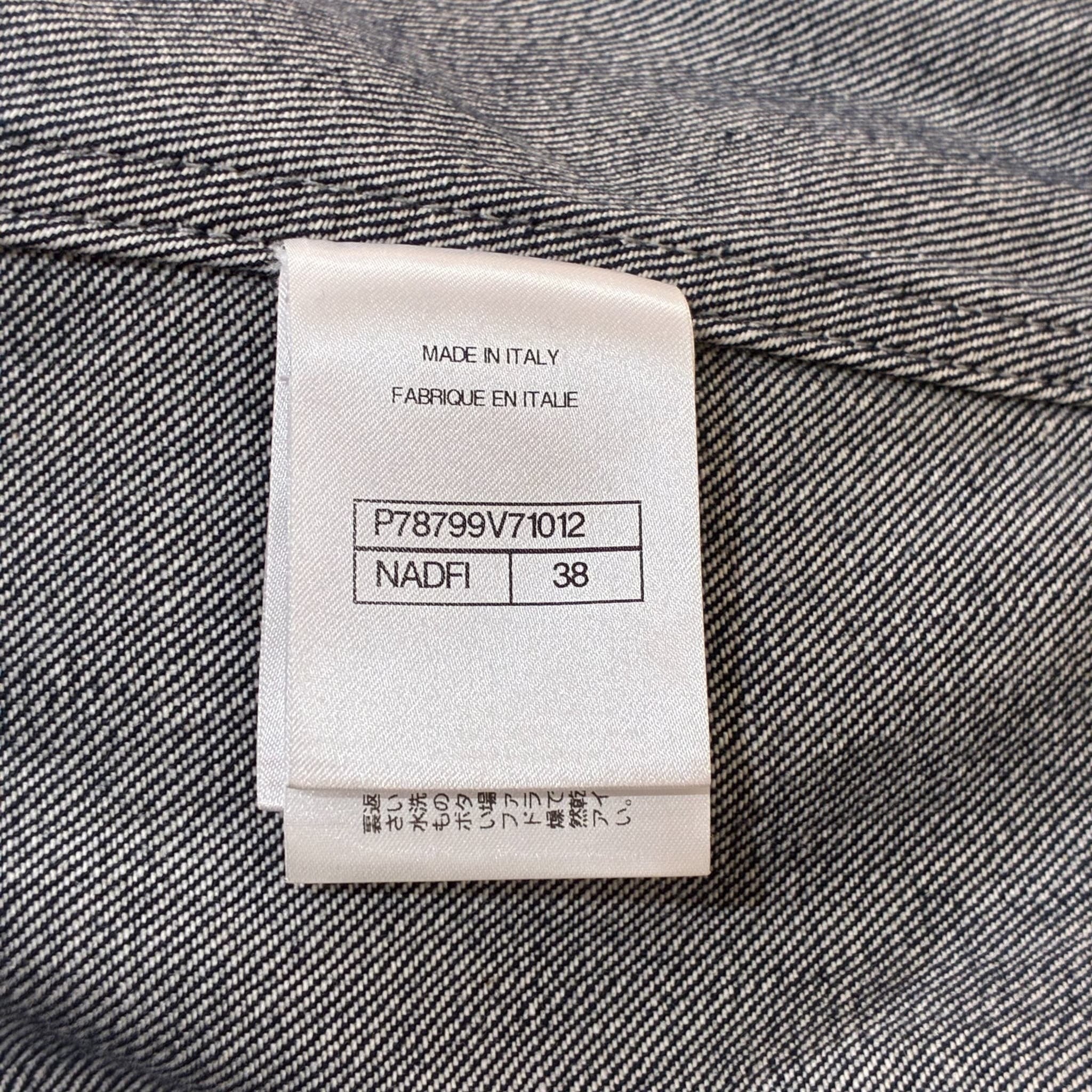 美品】 CHANEL シャネル DENIM JACKET デニムジャケット 38 USED 中古