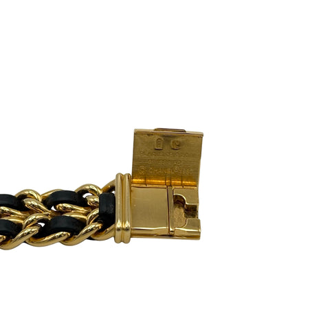【中古】CHANEL シャネル プルミエールM SS×レザー H0001 QZ レディース腕時計