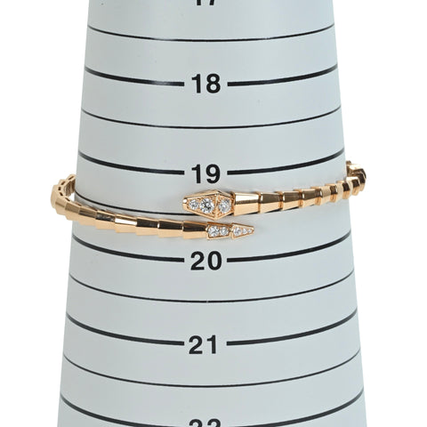 【中古】BVLGARI ブルガリ K18PG セルペンティ ヴァイバー ブレスレット 22.9g