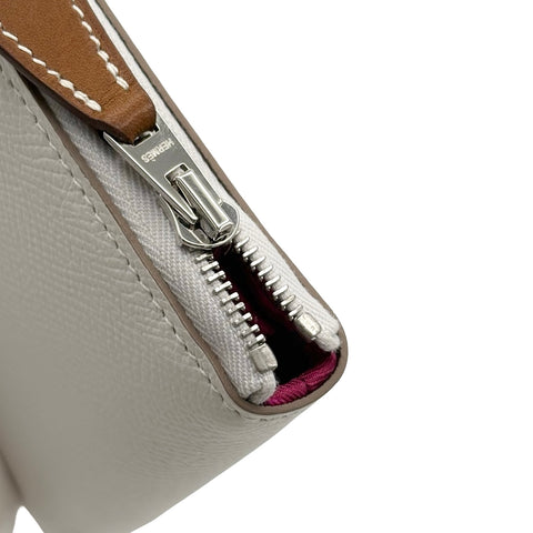 【未使用】 Hermes エルメス AZAP SILKIN COMPACT アザップシルクインコンパクト 財布 小物 白 エプソン 新品未使用