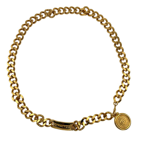 【中古】 CHANEL シャネル CHAIN BELT チェーンベルト ベルト ゴールド GP ヴィンテージ 中古 GOLD
