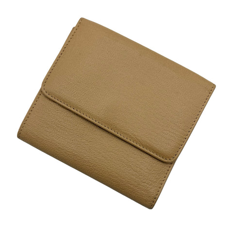 【中古】 CHANEL シャネル TRIFOLD WALLET 3つ折り財布 財布 ベージュ系 レザー 中古 BEIGE LAETHER