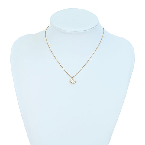 【中古】Van Cleef＆Arpels ヴァンクリーフ＆アーペル K18YG SWEET PAPILLON Necklace スウィート パピヨン ペンダント ネックレス 2.9g
