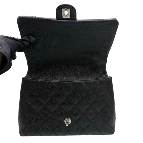 【中古】 CHANEL シャネル MATELASSE HAND BAG マトラッセハンドバッグ ハンドバッグ 11番台(2007年) ブラック キャビアスキン 中古 USED バッグ
