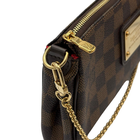 【中古】 LOUIS VUITTON ルイ・ヴィトン DAMIER EVA ダミエ エヴァ ショルダーバッグ DU3069(2009年) エベヌ キャンバス 中古 USED バッグ