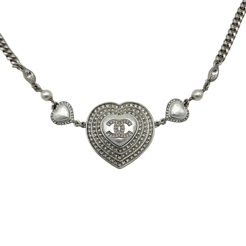 【美品】 CHANEL シャネル NECKLACE ハート ネックレス 小物 中古