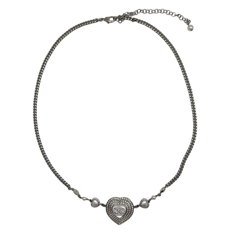 【美品】 CHANEL シャネル NECKLACE ハート ネックレス 小物 中古