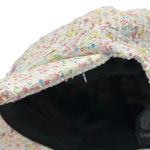 【中古】 CHANEL シャネル CAP キャップ フリーサイズ ツイード USED 中古 帽子