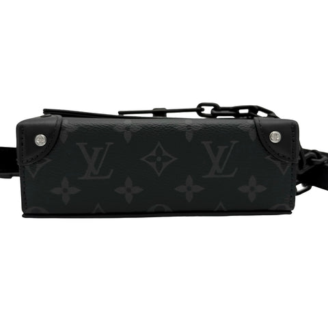 【美品】 LOUIS VUITTON ルイ・ヴィトン STEAMER WEARABLE WALLET スティーマー･ウェアラブル ウォレット ショルダーバッグ ICチップ(2021年～) ブラック モノグラム･エクリプス キャンバス 美品 USED バッグ