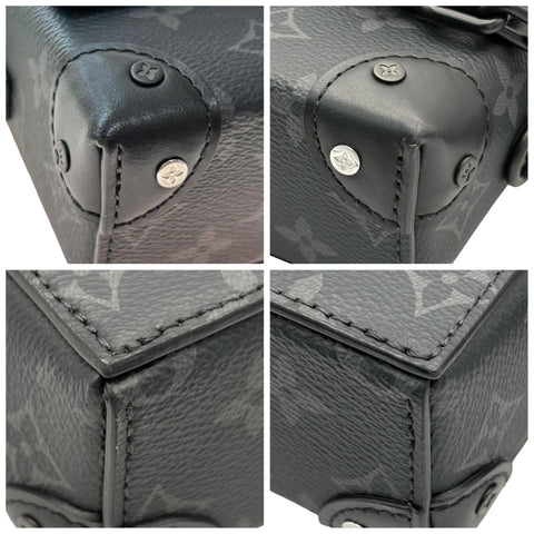 【美品】 LOUIS VUITTON ルイ・ヴィトン STEAMER WEARABLE WALLET スティーマー･ウェアラブル ウォレット ショルダーバッグ ICチップ(2021年～) ブラック モノグラム･エクリプス キャンバス 美品 USED バッグ