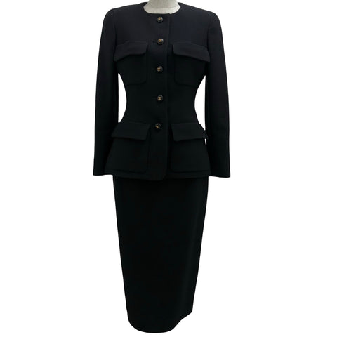 【中古】CHANEL シャネル SETUP セットアップ ジャケット スカート 36 USED 中古 1993年 CLOTHES