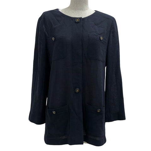 【中古】 CHANEL シャネル COCOMARK JACKET シアージャケット ココマーク 38 USED 中古 1999年 CLOTHES 洋服
