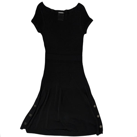 【中古】 CHANEL シャネル COCO BUTTON KINT DRESS ココボタンニットワンピース 36 USED 中古 2011年 CLOTHES 洋服