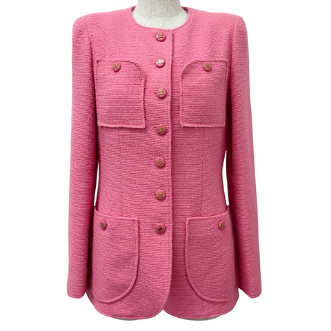 【中古】 CHANEL シャネル TWEED JACKET ツイードジャケット 38 USED 中古 1995年 CLOTHES 洋服