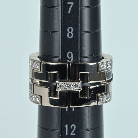 【中古】CARTIER カルティエ K18WG DIAMOND RING ドラゴンパドロックダイヤモンドリング 16.7g #10（#50）ONE PRICE