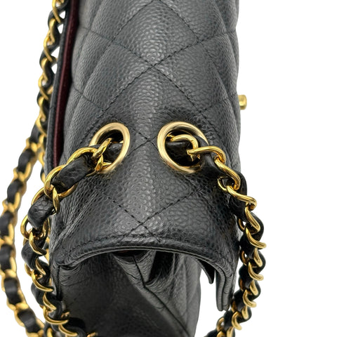 【美品】 CHANEL シャネル MATELASSE 23 マトラッセ23 ショルダーバッグ ICチップ(2021年～) ブラック キャビアスキン 中古 USED バッグ