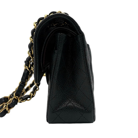 【美品】 CHANEL シャネル MATELASSE 23 マトラッセ23 ショルダーバッグ ICチップ(2021年～) ブラック キャビアスキン 中古 USED バッグ