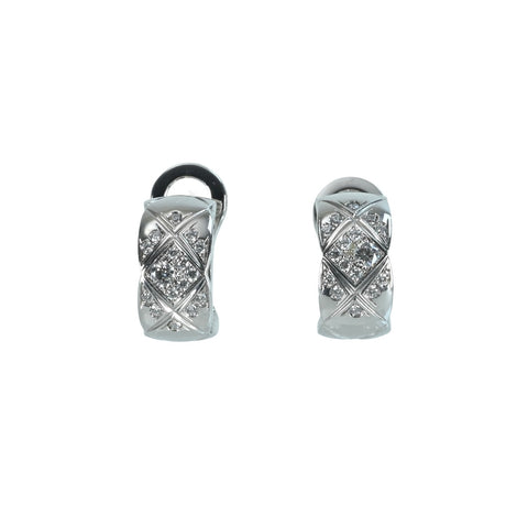 【中古】CHANEL シャネル K18WG DIAMOND COCO CRUSH ココクラッシュ ダイヤモンドピアス 7.2g