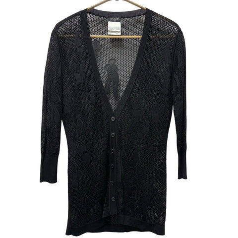 【中古】 CHANEL シャネル LACE CARDIGAN レースカーディガン 38 USED 中古 2003年 CLOTHES 洋服