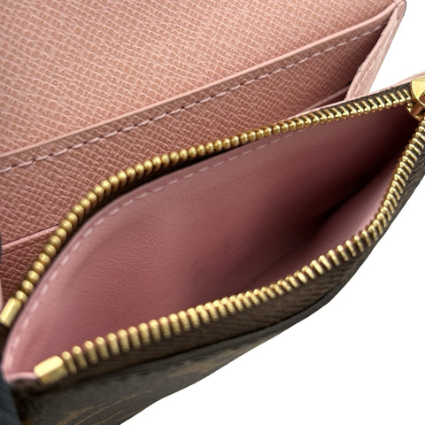 【中古】 LOUIS VUITTON ルイ・ヴィトン WALLET M62361 ポルトモネ・ロザリ 財布 モノグラム・ローズバレリーヌ キャンバス 中古 小物
