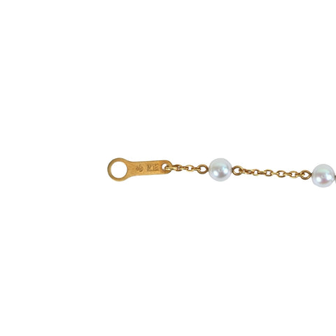 【中古】TASAKI タサキK18YG AKOYA PEARLアコヤパールブレスレット 2.4g BOX USED BRACELET
