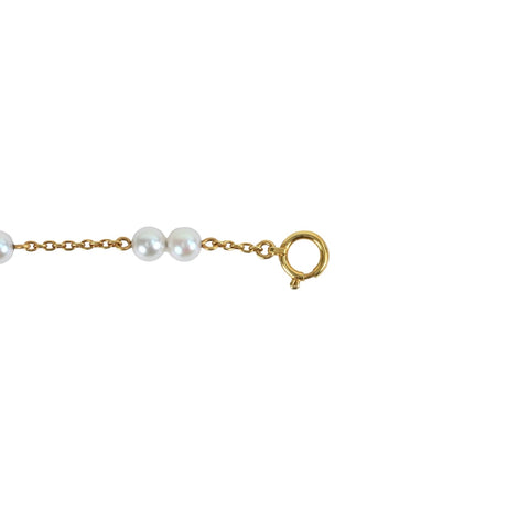 【中古】TASAKI タサキK18YG AKOYA PEARLアコヤパールブレスレット 2.4g BOX USED BRACELET