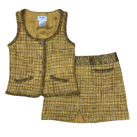 【中古】 CHANEL シャネル SET UP セットアップ トップス スカート 36/38 USED 中古 2011年 アパレル 洋服