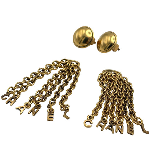 【中古】 CHANEL シャネル EARRINGS イヤリング 小物 ゴールド GP 中古 ヴィンテージ SALE セール