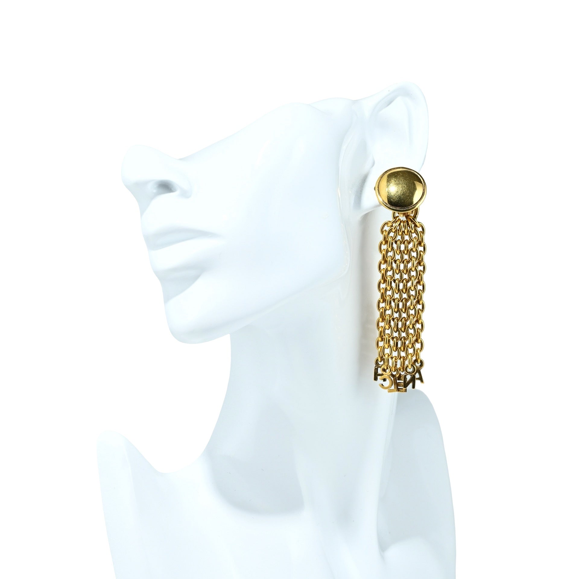 中古】 CHANEL シャネル EARRINGS イヤリング 小物 ゴールド GP 中古