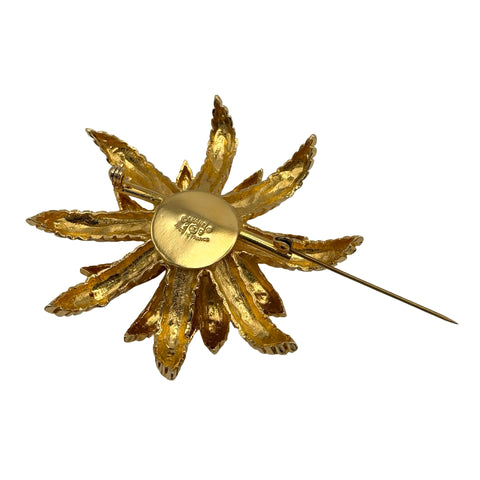 【中古】CHANEL シャネル BROOCH ブローチ ゴールド 中古
