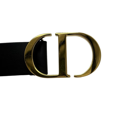 【中古】 Christian Dior クリスチャン ディオール 30 MONTAIGNE BELT ベル ブラック 中古