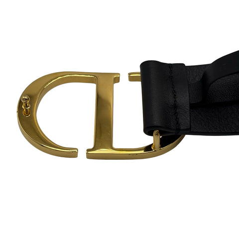 【中古】 Christian Dior クリスチャン ディオール 30 MONTAIGNE BELT ベル ブラック 中古