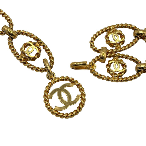 【中古】 CHANEL シャネル CHAIN BELT チェーンベルト 小物 ゴールド 中古