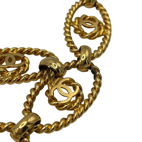 【中古】 CHANEL シャネル CHAIN BELT チェーンベルト 小物 ゴールド 中古