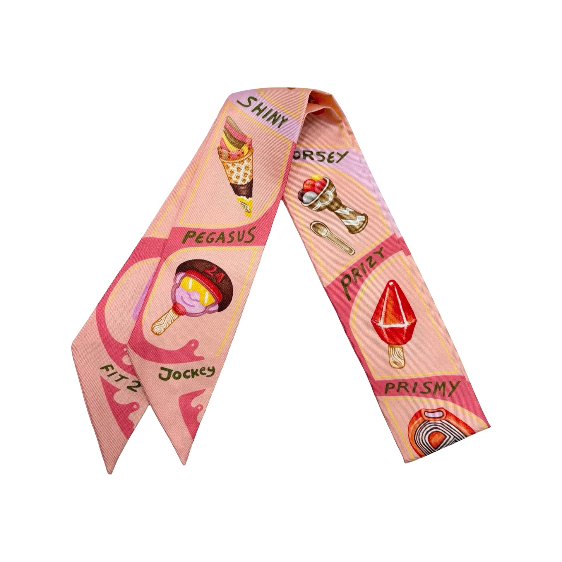 新品未使用】 Hermes エルメス TWILLY《FUNNY・ICE CREAM