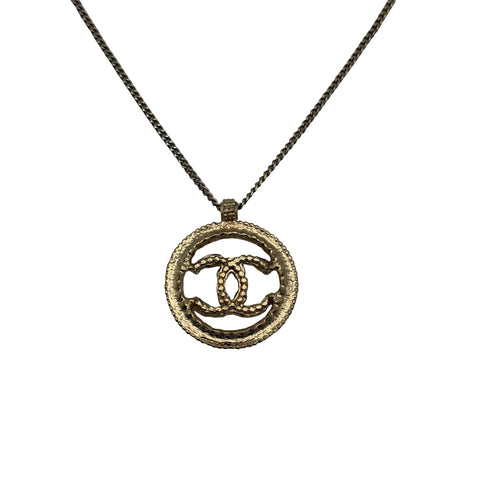 【中古】 CHANEL シャネル ROUND BIJOU NECKLACE ココマーク ラウンドビジューネックレス  GP 中古