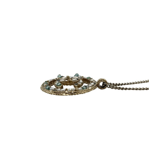 【中古】 CHANEL シャネル ROUND BIJOU NECKLACE ココマーク ラウンドビジューネックレス  GP 中古
