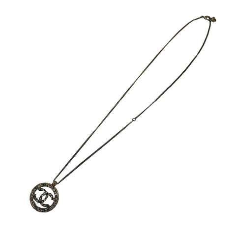 【中古】 CHANEL シャネル ROUND BIJOU NECKLACE ココマーク ラウンドビジューネックレス  GP 中古
